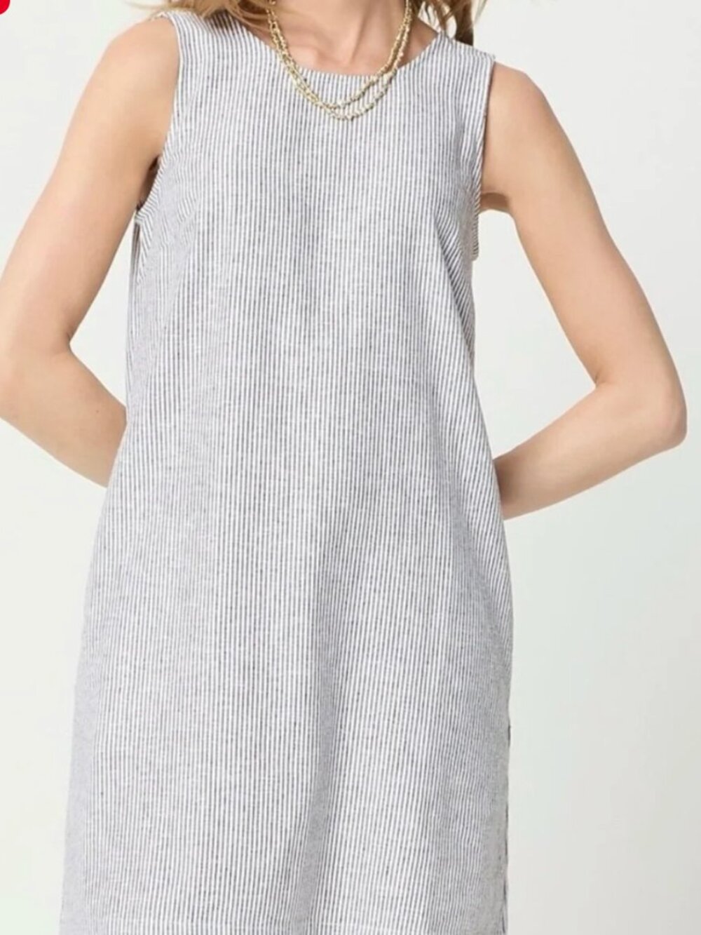 J.Crew Factory Striped Linen Blend Dress